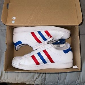 Adidas striped Superstars Men’s
